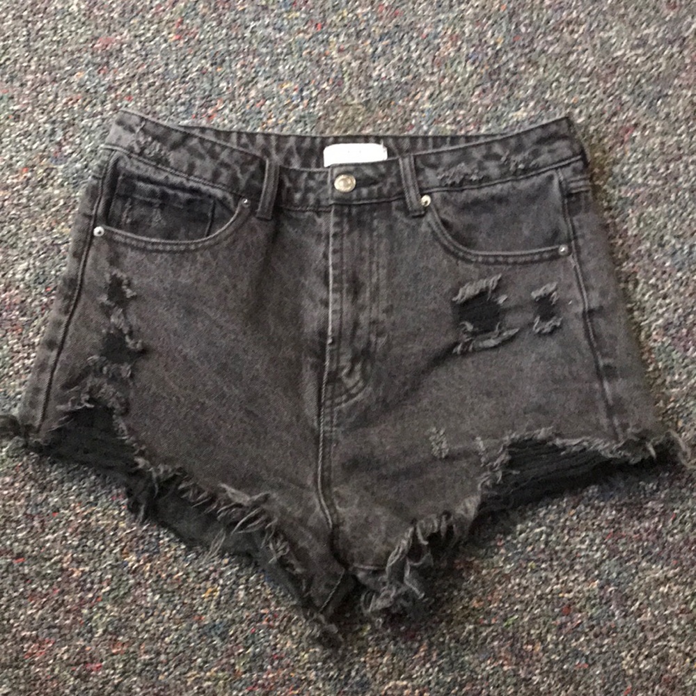 Black High Wasted Shorts